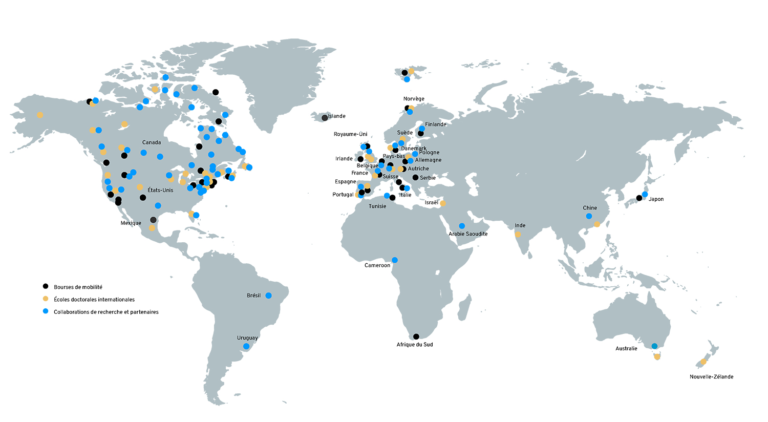 carte partenariats et collaboration sentinelle nord