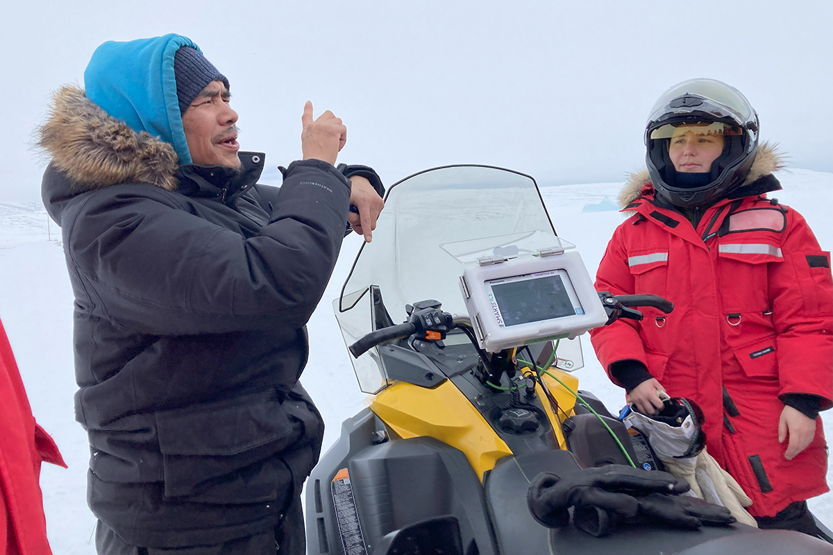 École sur la glace de mer sentinelle nord