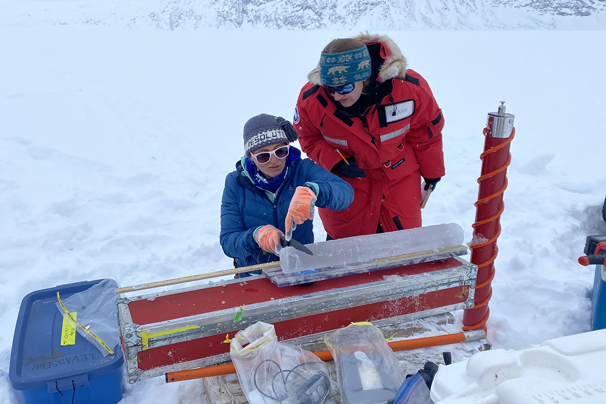 École sur la glace de mer sentinelle nord