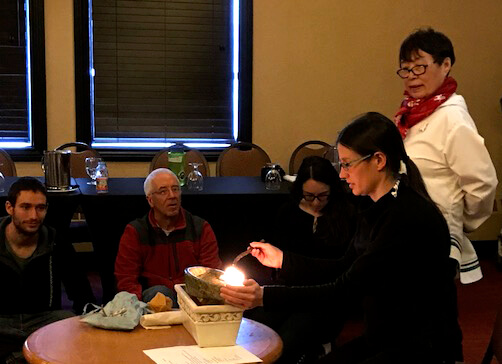 Sentinel North International Arctic Field School - Inuit performing the Qulliq ceremony