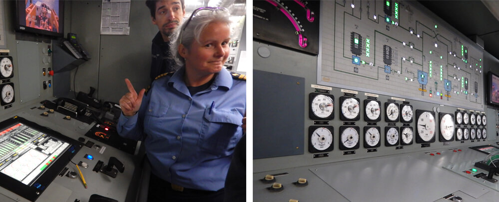 Amundsen icebreaker engine room - Sentinel North international phd school